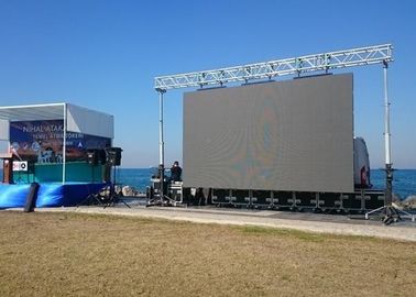 Entretien facile visuel mené extérieur de la location SMD1919 de panneau de 1R1G1B P4 pour l'étape