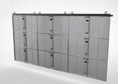 Puissance moyen transparente d'affichage à LED d'installation rapide 400W/M2