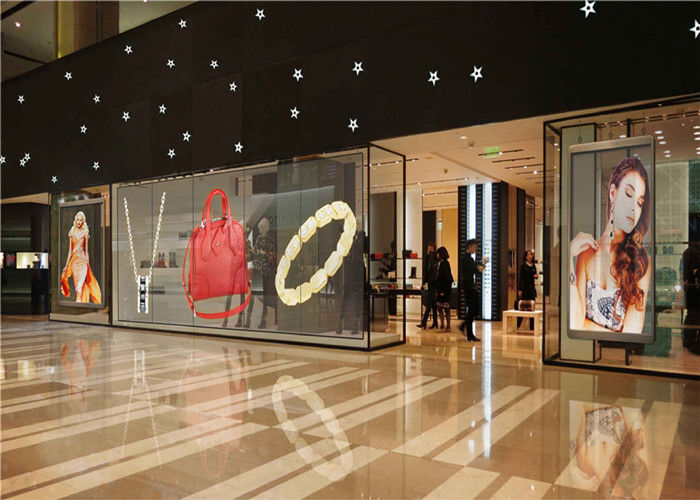 P3.91 - Écran en verre visuel transparent polychrome de P7.82 LED pour la fenêtre de magasin